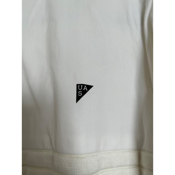 Under Armour Sportswear UAS - White w/ Blue Snap Buttons Jacket - Size Medium - Picture 3 of 8